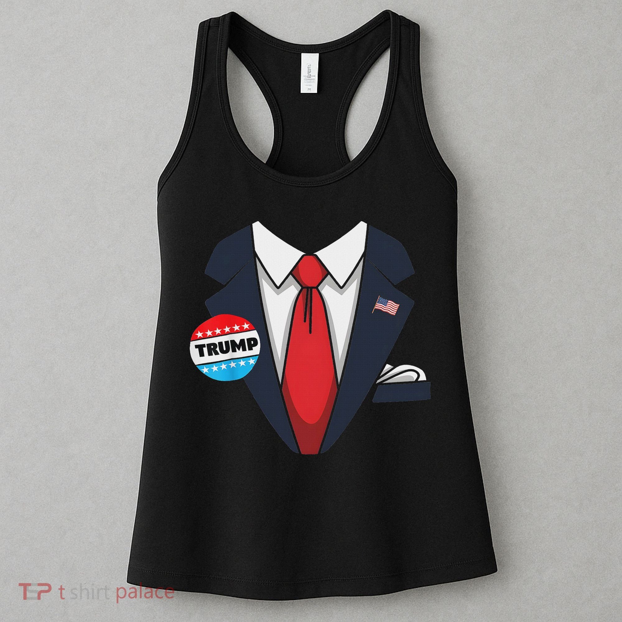 Donald Trump Halloween Costume Suit For Women's Tank Top