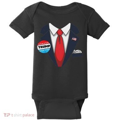 Donald Trump Halloween Costume Suit For Baby Bodysuit