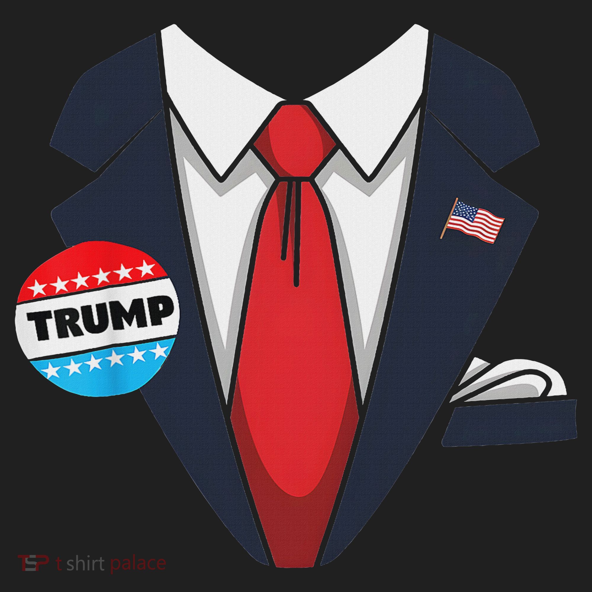 Donald Trump Halloween Costume Suit For Hat