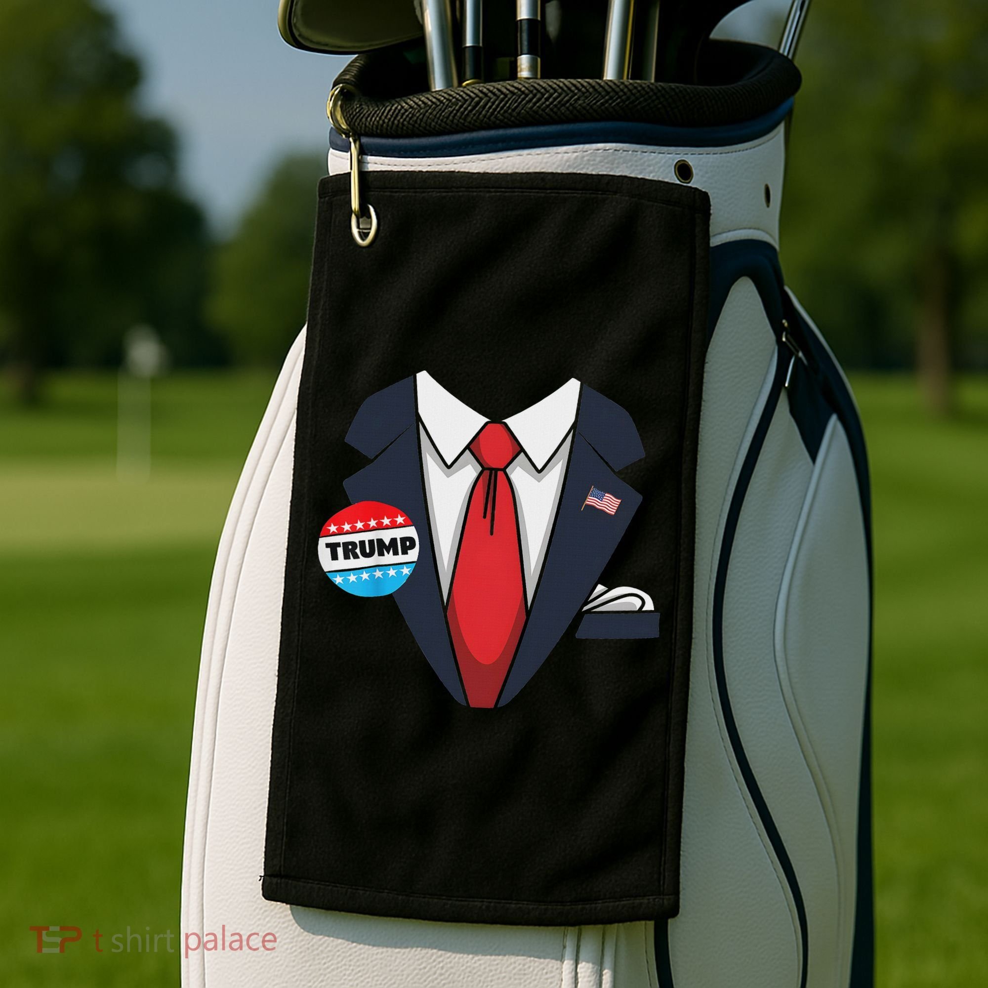 Donald Trump Halloween Costume Suit For Golf Towel