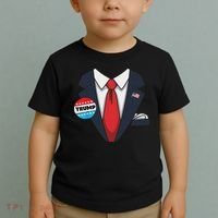 Donald Trump Halloween Costume Suit For Toddler T-Shirt thumb 2