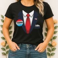 Donald Trump Halloween Costume Suit For Women's T-Shirt thumb 2