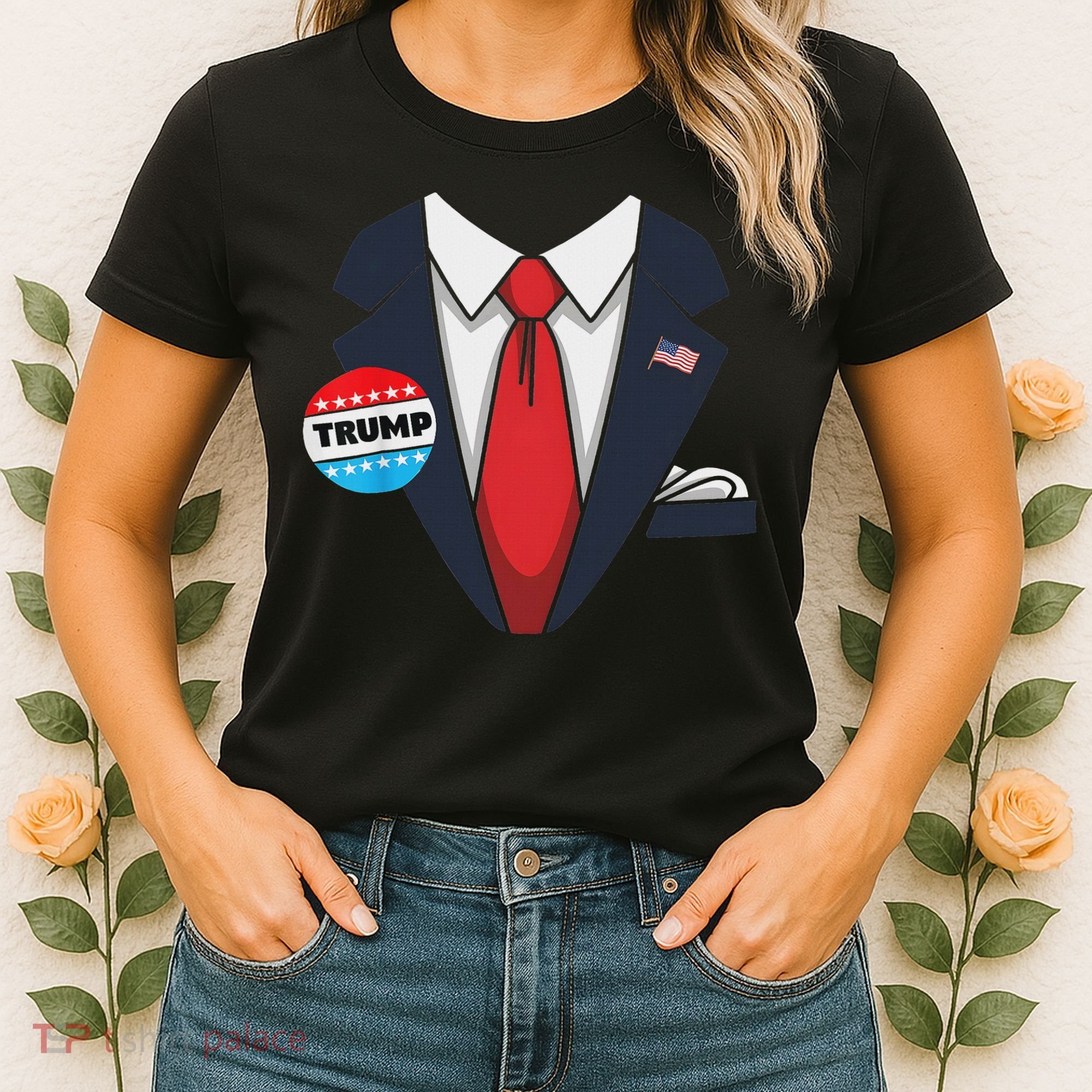 Donald Trump Halloween Costume Suit For Women's T-Shirt