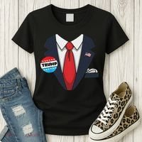 Donald Trump Halloween Costume Suit For Women's T-Shirt thumb 3
