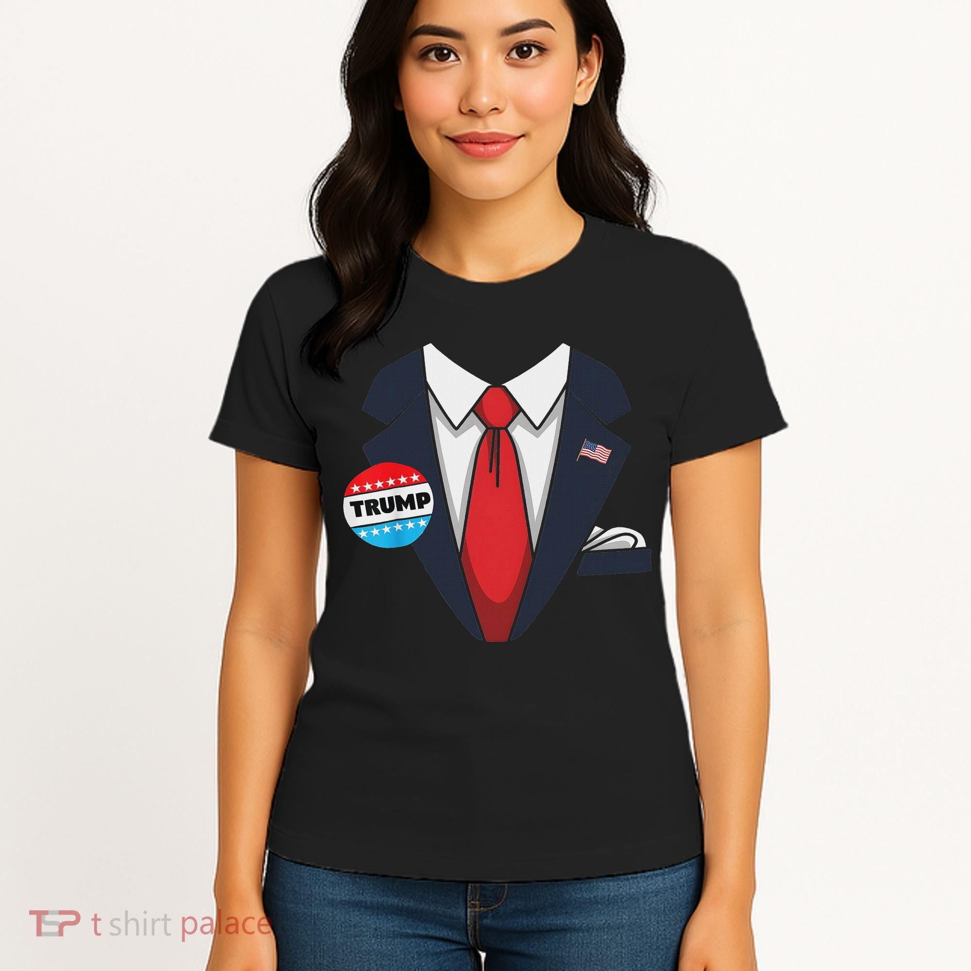 Donald Trump Halloween Costume Suit For Women's T-Shirt