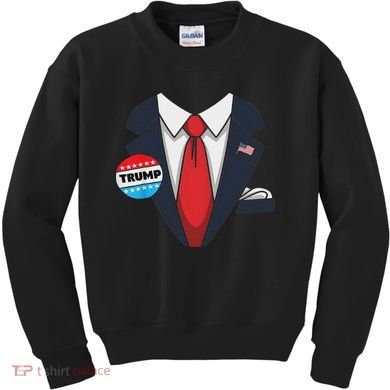 Donald Trump Halloween Costume Suit For Kids Sweatshirt
