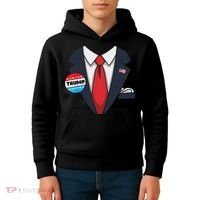 Donald Trump Halloween Costume Suit For Kids Hoodie thumb 4