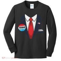 Donald Trump Halloween Costume Suit For Kids Long Sleeve Shirt thumb 0