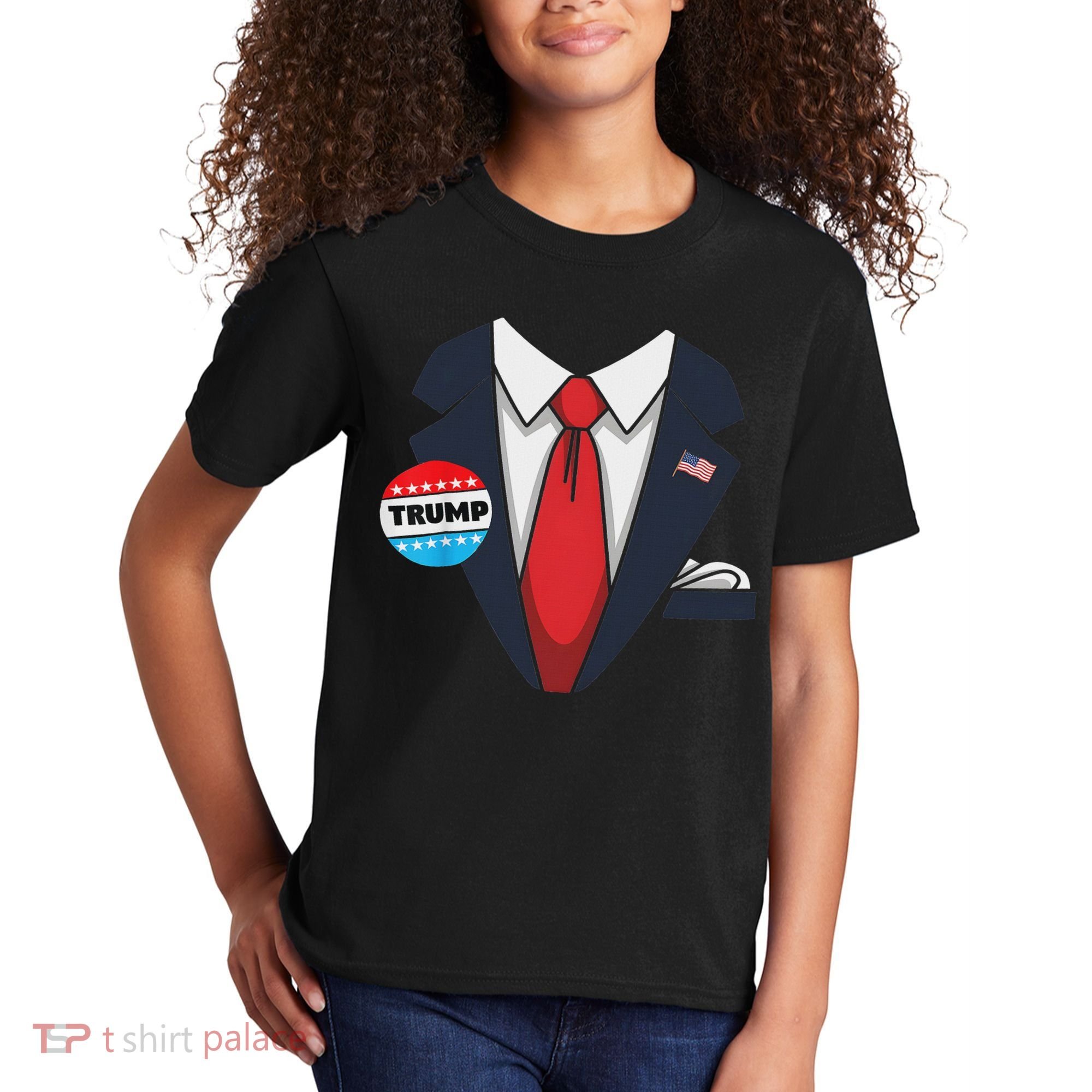 Donald Trump Halloween Costume Suit For Kids T-Shirt