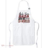Deck The Halls And Not Your Coworkers Cool Gift Apron thumb 0