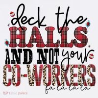 Deck The Halls And Not Your Coworkers Cool Gift Hat thumb 2