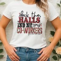 Deck The Halls And Not Your Coworkers Cool Gift Women's T-Shirt thumb 2