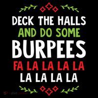 Deck The Halls And Do Some Burpees V1 (Christmas Gym Workout) Classic Coffee Mug thumb 5