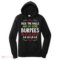 Deck The Halls And Do Some Burpees V1 (Christmas Gym Workout) Classic Women's Hoodie thumb 0
