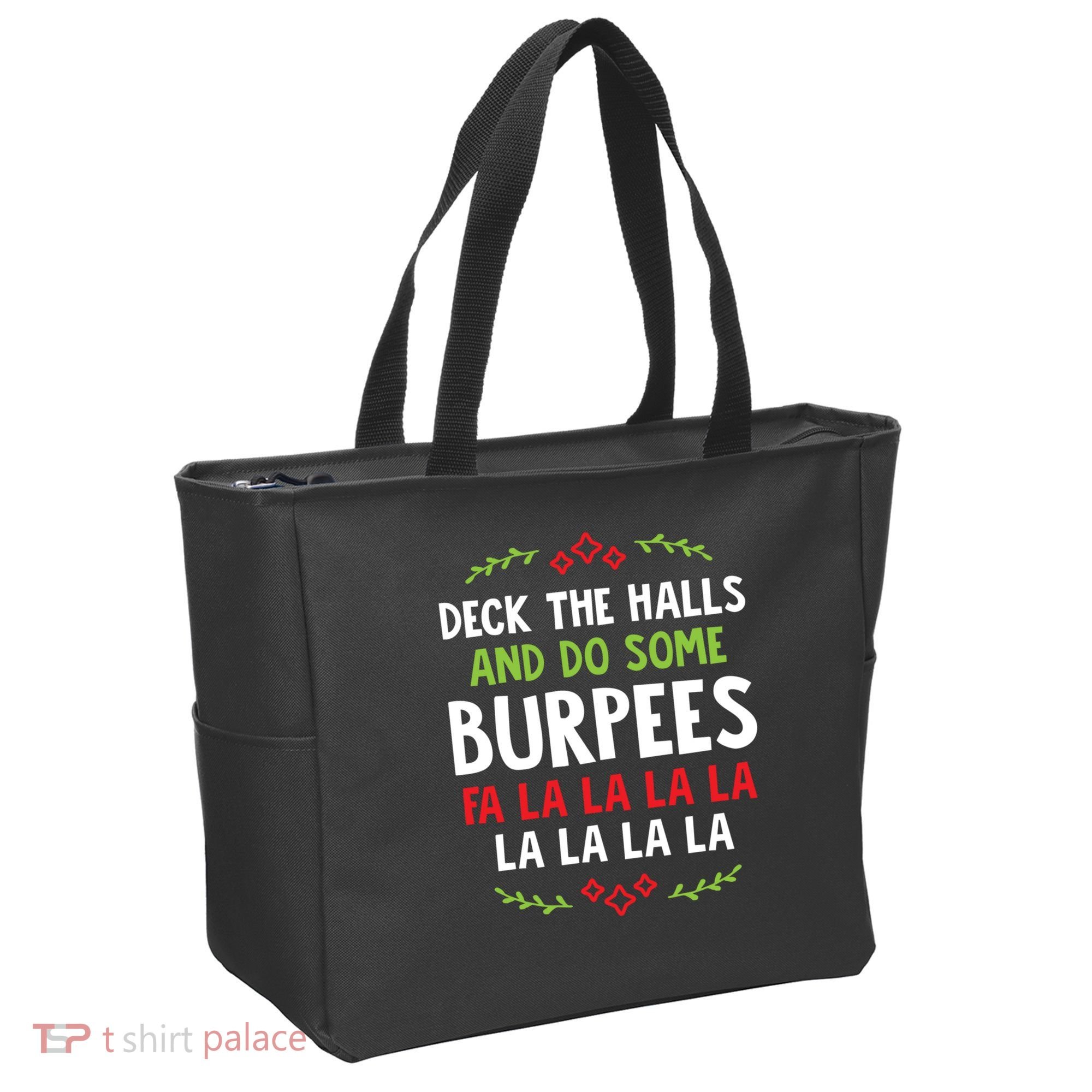 Deck The Halls And Do Some Burpees V1 (Christmas Gym Workout) Classic Tote Bag