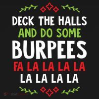 Deck The Halls And Do Some Burpees V1 (Christmas Gym Workout) Classic Tote Bag thumb 4