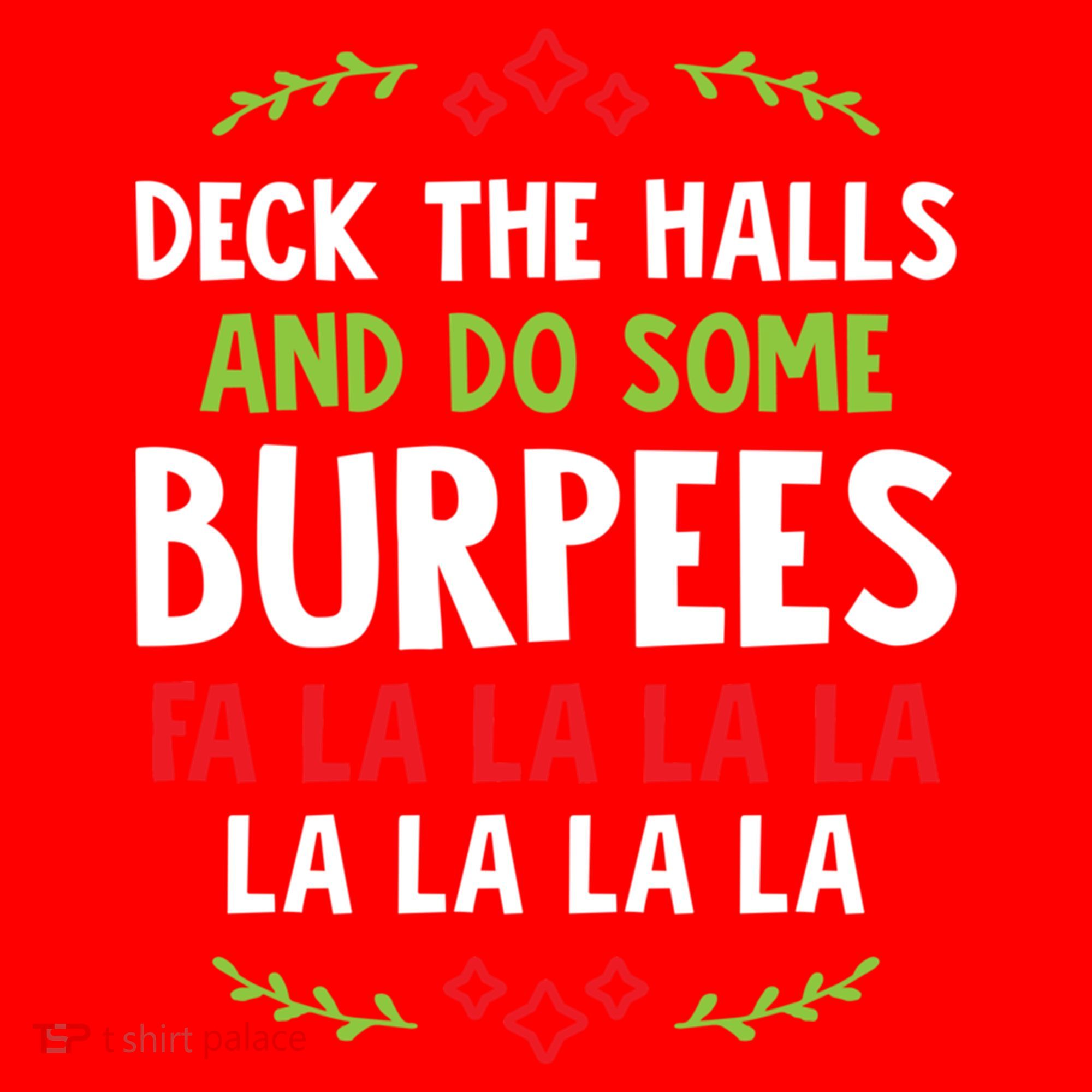 Deck The Halls And Do Some Burpees V1 (Christmas Gym Workout) Classic Santa Hat