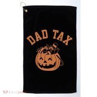 Dad Tax Halloween Trick Or Treat Funny Golf Towel thumb 0