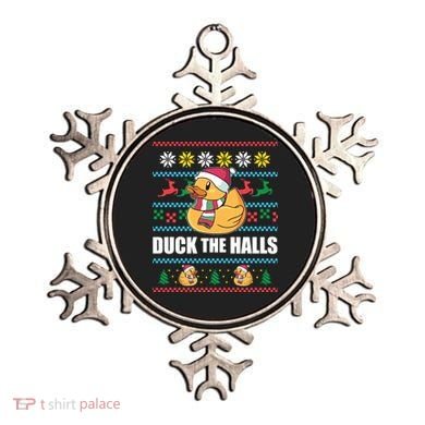 Duck The Halls Funny Ugly Christmas Sweater Meme Gift Cute Gift Ornament