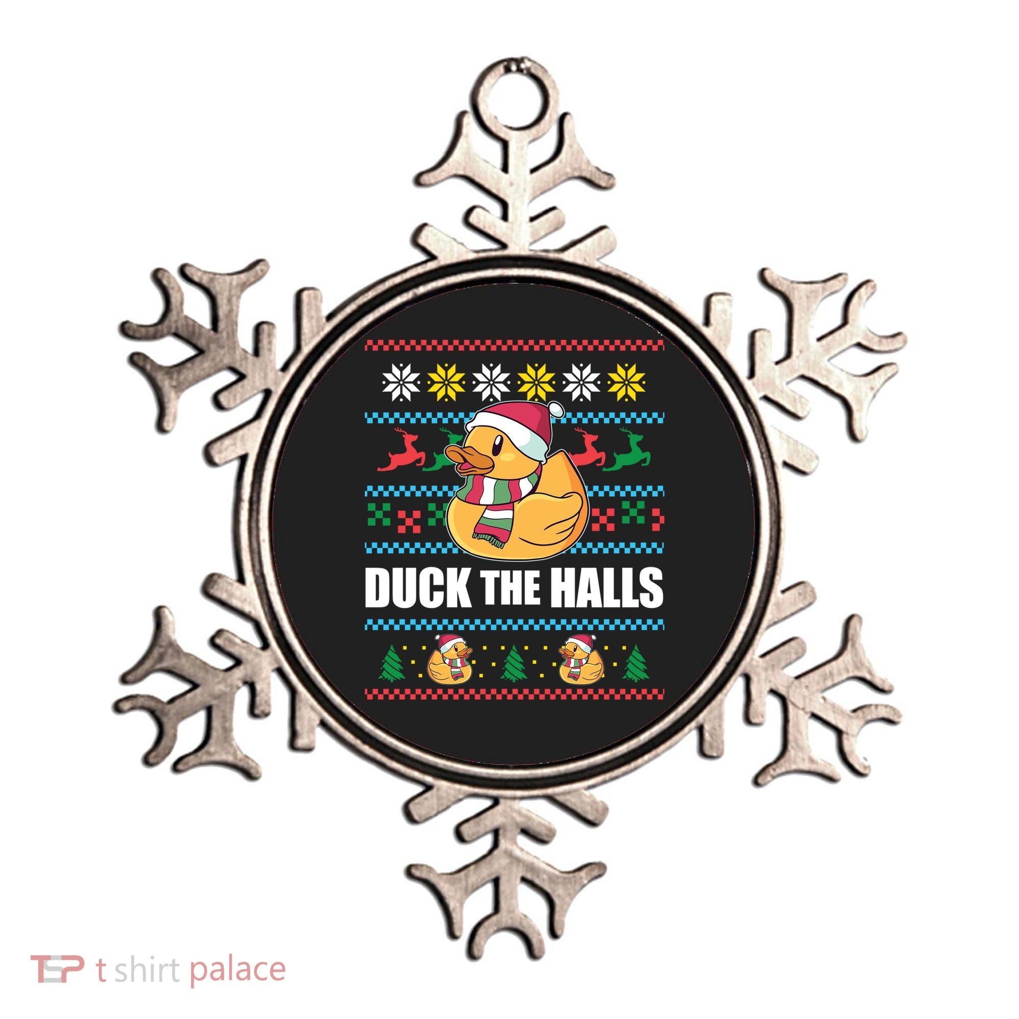 Duck The Halls Funny Ugly Christmas Sweater Meme Gift Cute Gift Ornament
