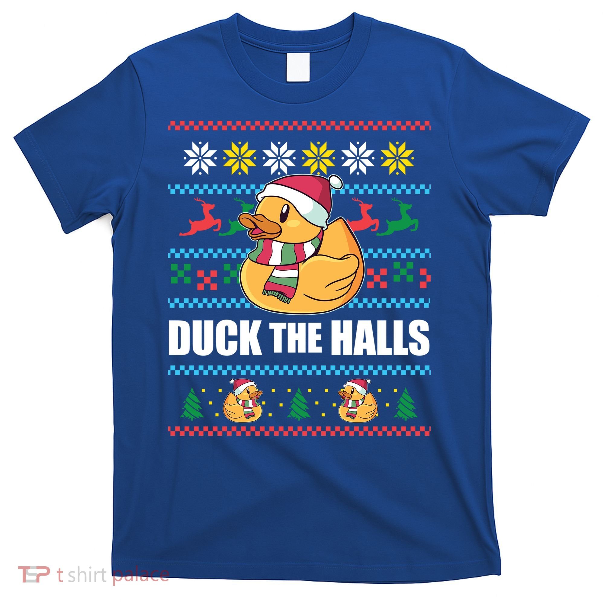 Duck The Halls Funny Ugly Christmas Sweater Meme Gift Cute Gift T-Shirt