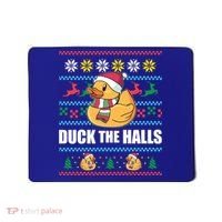 Duck The Halls Funny Ugly Christmas Sweater Meme Gift Cute Gift Mousepad thumb 0