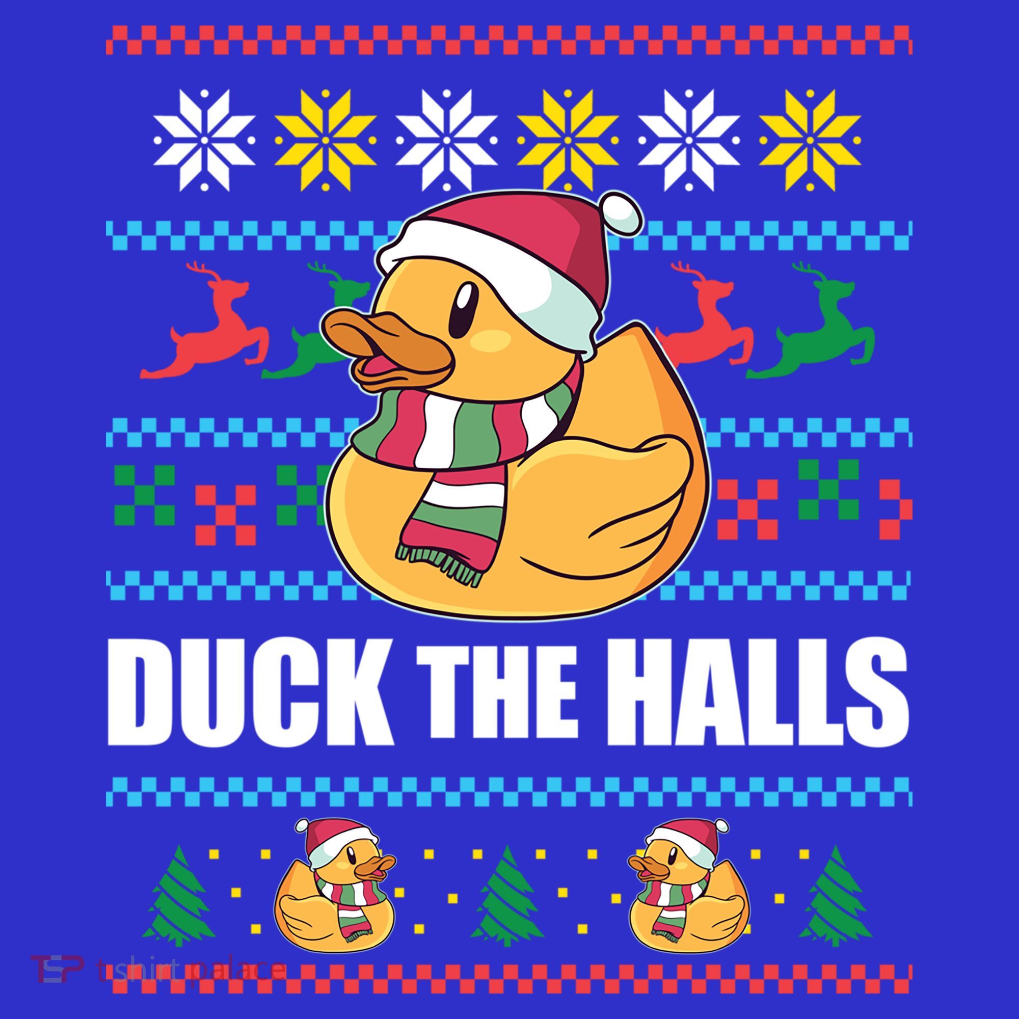 Duck The Halls Funny Ugly Christmas Sweater Meme Gift Cute Gift Mousepad