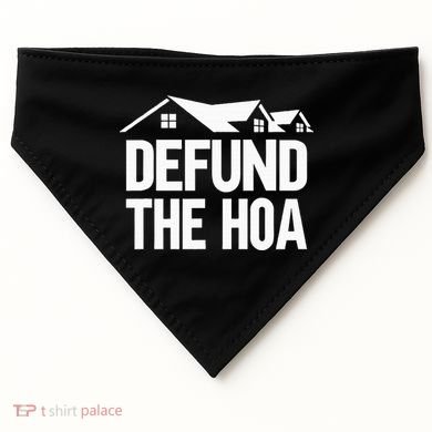 Defund The Hoa USA-Made Doggie Bandana