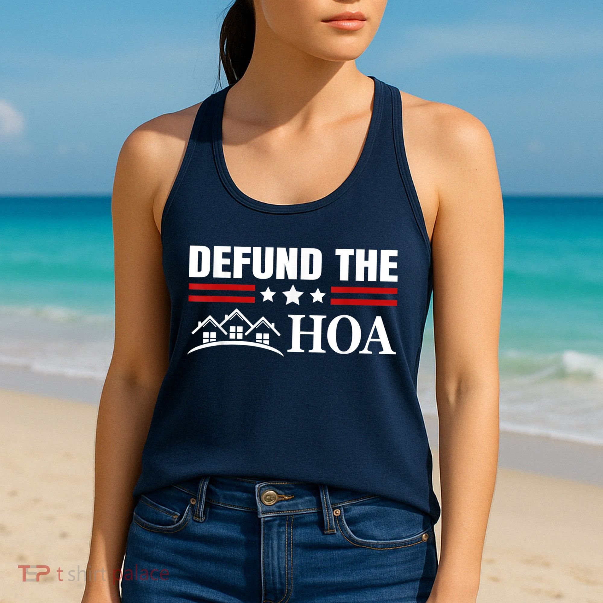 DEFUND THE HOA Homeowners Association Women's Tank Top