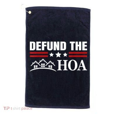 DEFUND THE HOA Homeowners Association Golf Towel