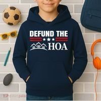 DEFUND THE HOA Homeowners Association Kids Hoodie thumb 2