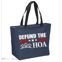 DEFUND THE HOA Homeowners Association Tote Bag thumb 2