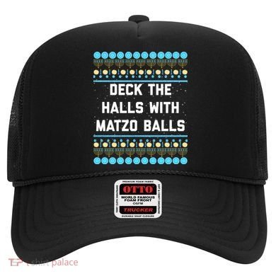 Deck The Halls With Matzo Balls Funny Jewish Hat