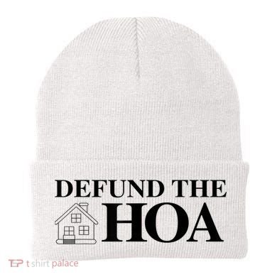 DEFUND THE HOA Homeowners Association Design Beanie