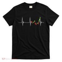 Day Trading Heartbeat EKG Pulse Stock Market Trader T-Shirt thumb 0