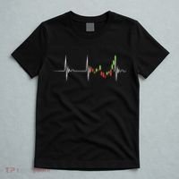 Day Trading Heartbeat EKG Pulse Stock Market Trader T-Shirt thumb 5