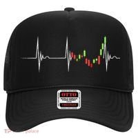 Day Trading Heartbeat EKG Pulse Stock Market Trader Hat thumb 0