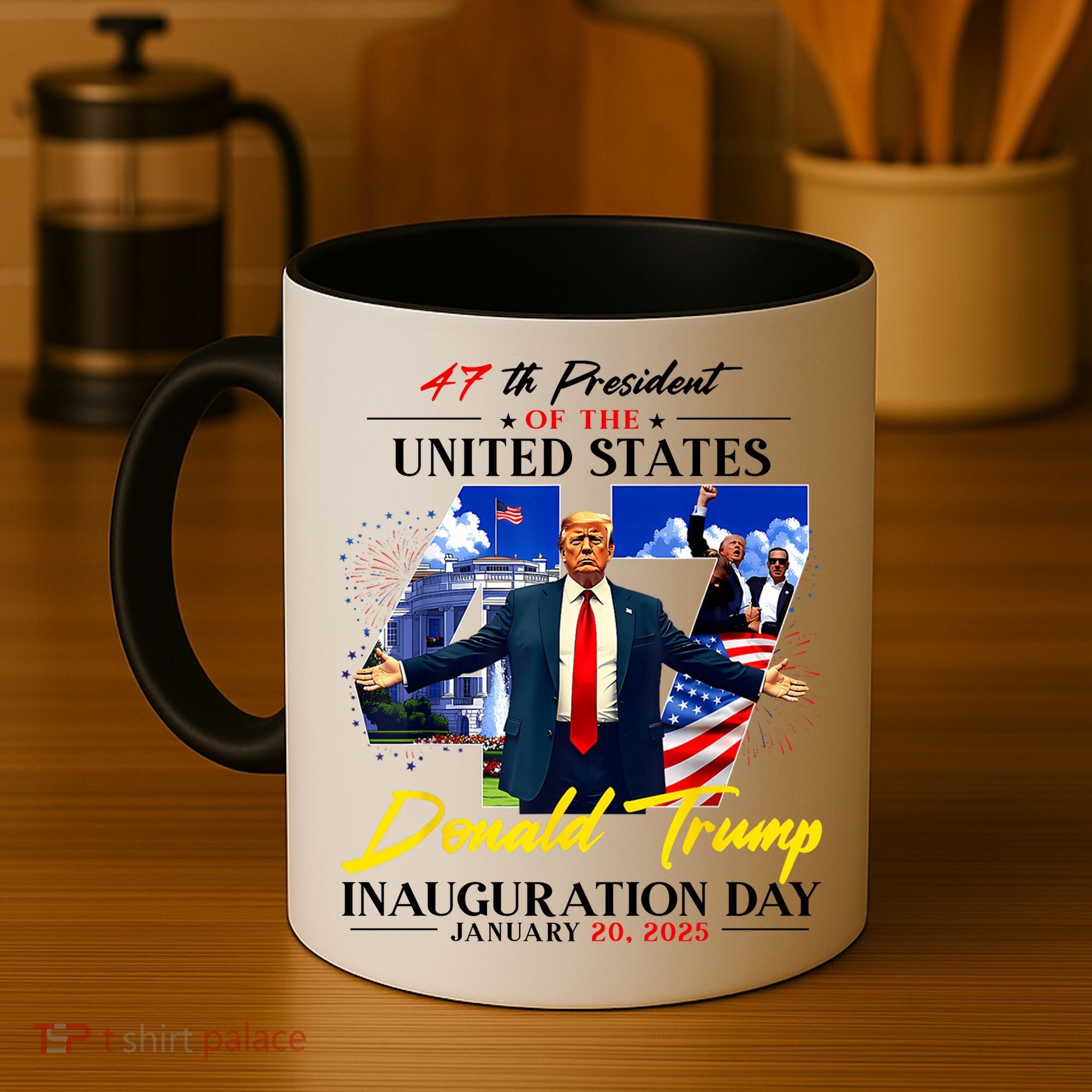 Donald Trump Inauguration Day 2025 47th President Coffee Mug
