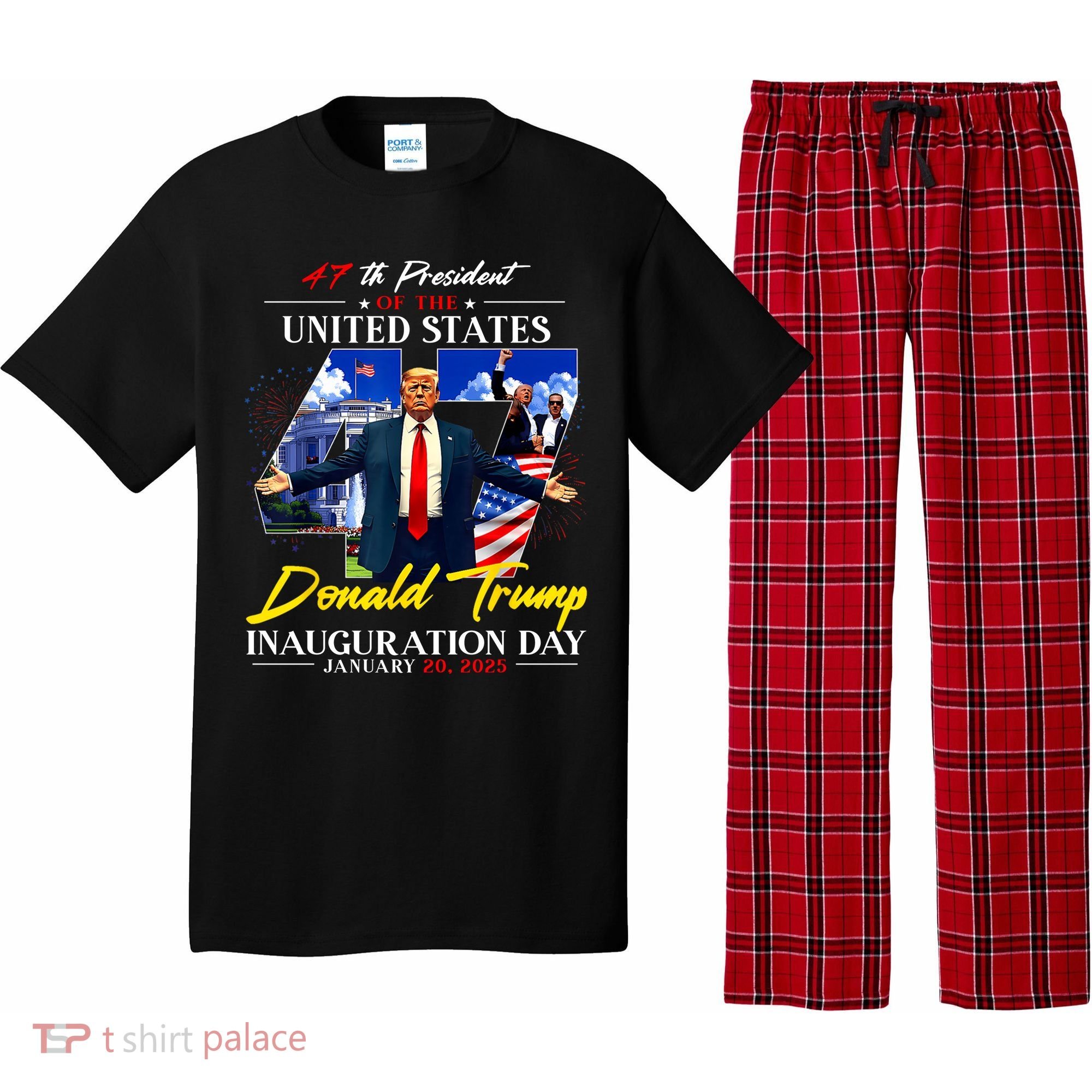 Donald Trump Inauguration Day 2025 47th President Pajama Set
