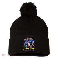 Donald Trump Inauguration Day 2025 47th President Pom Pom 12in Knit Beanie thumb 0