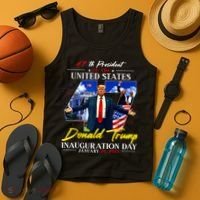 Donald Trump Inauguration Day 2025 47th President Tank Top thumb 4