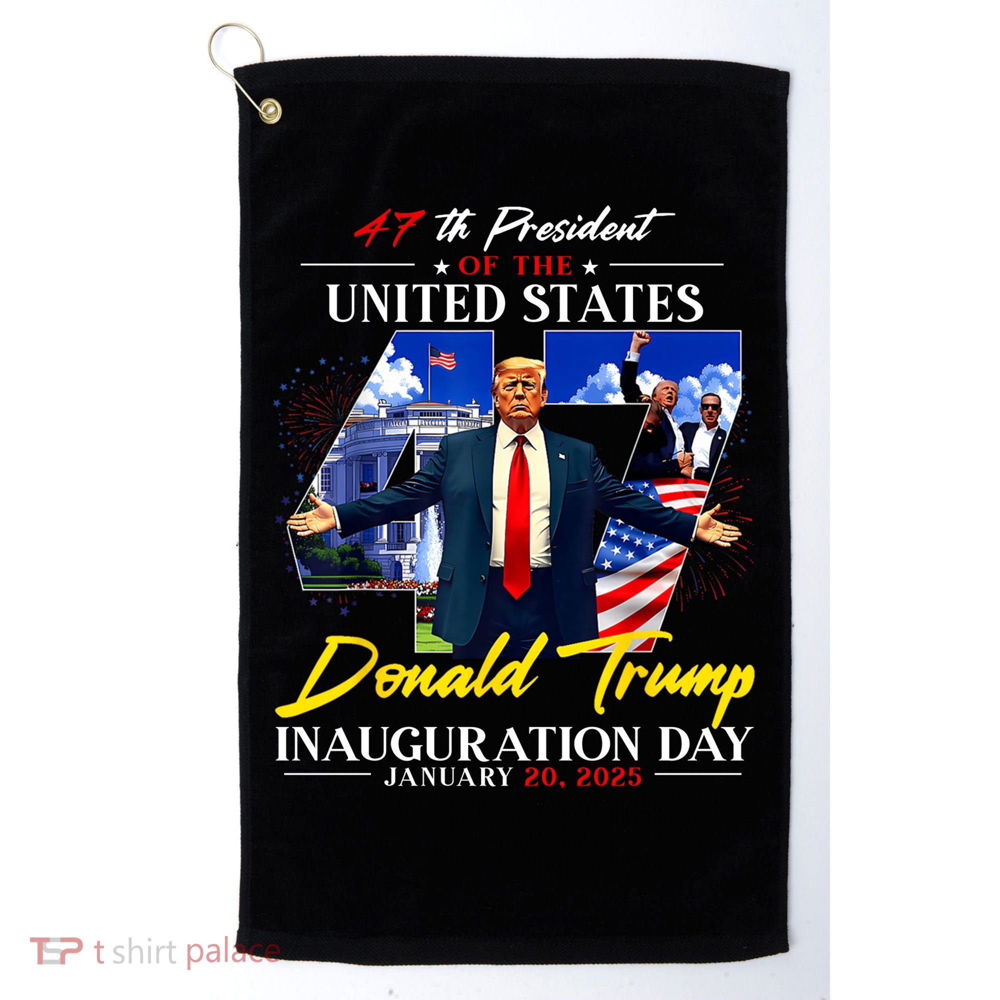Donald Trump Inauguration Day 2025 47th President Golf Towel