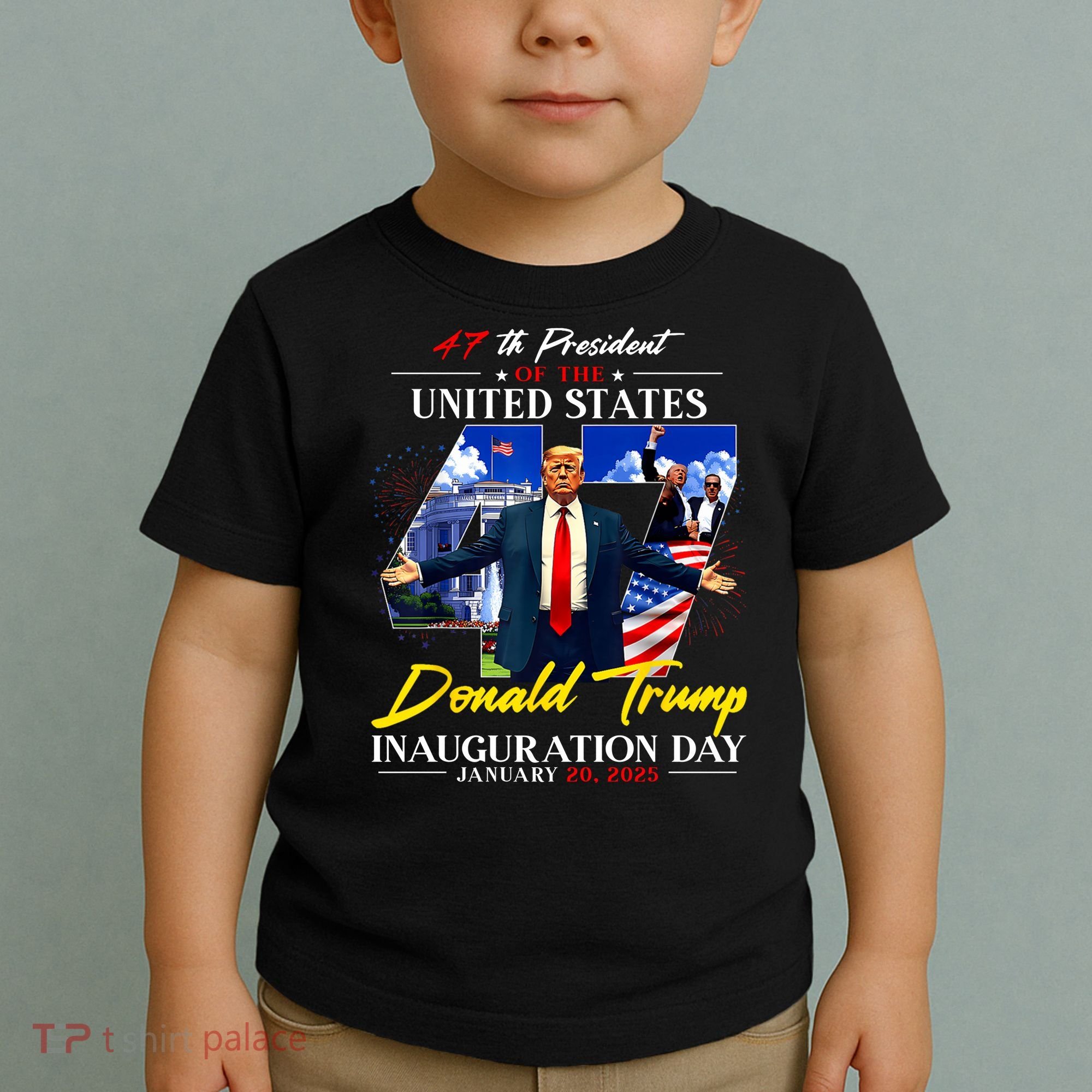 Donald Trump Inauguration Day 2025 47th President Toddler T-Shirt