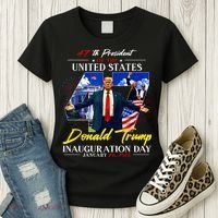 Donald Trump Inauguration Day 2025 47th President Women's T-Shirt thumb 3