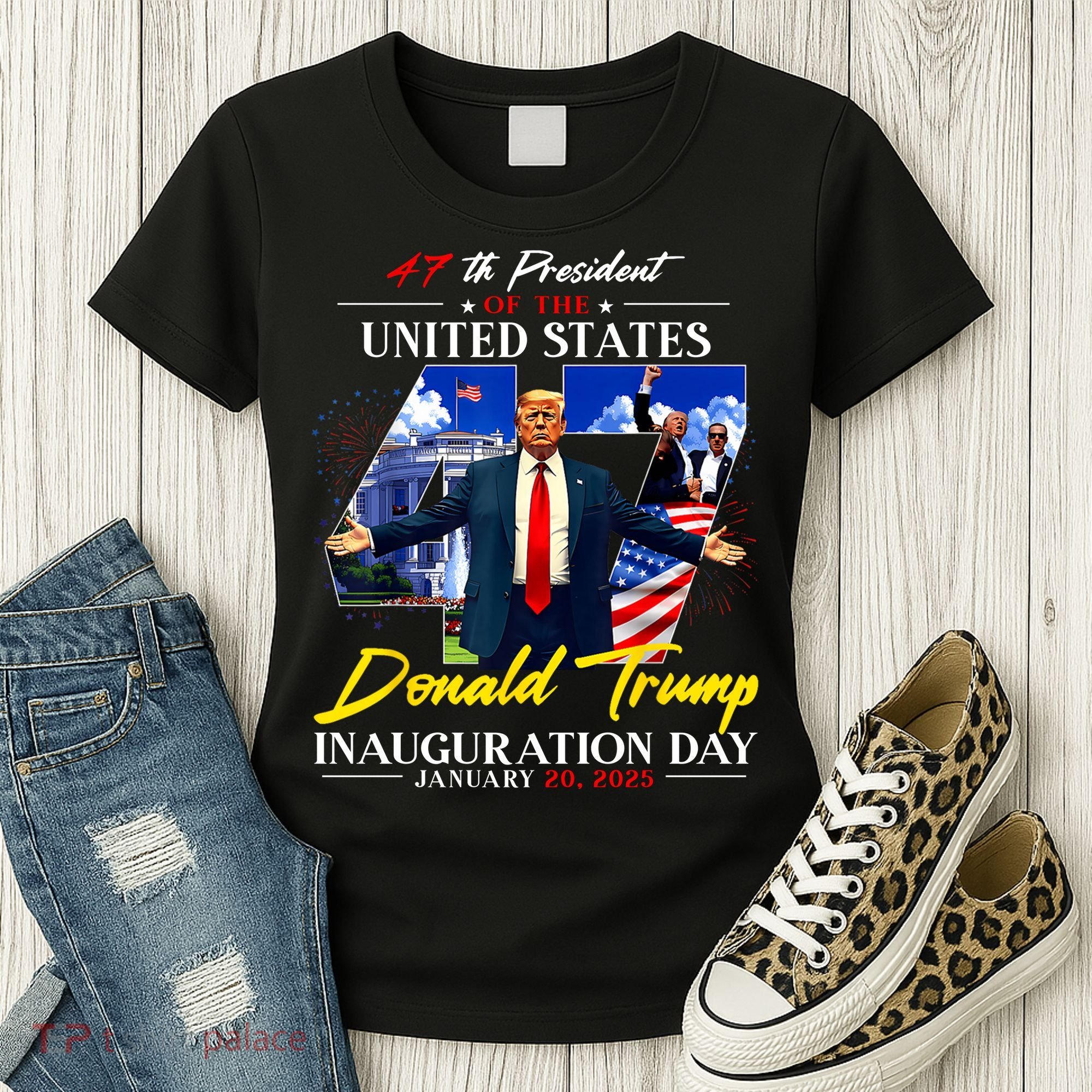 Donald Trump Inauguration Day 2025 47th President Women's T-Shirt