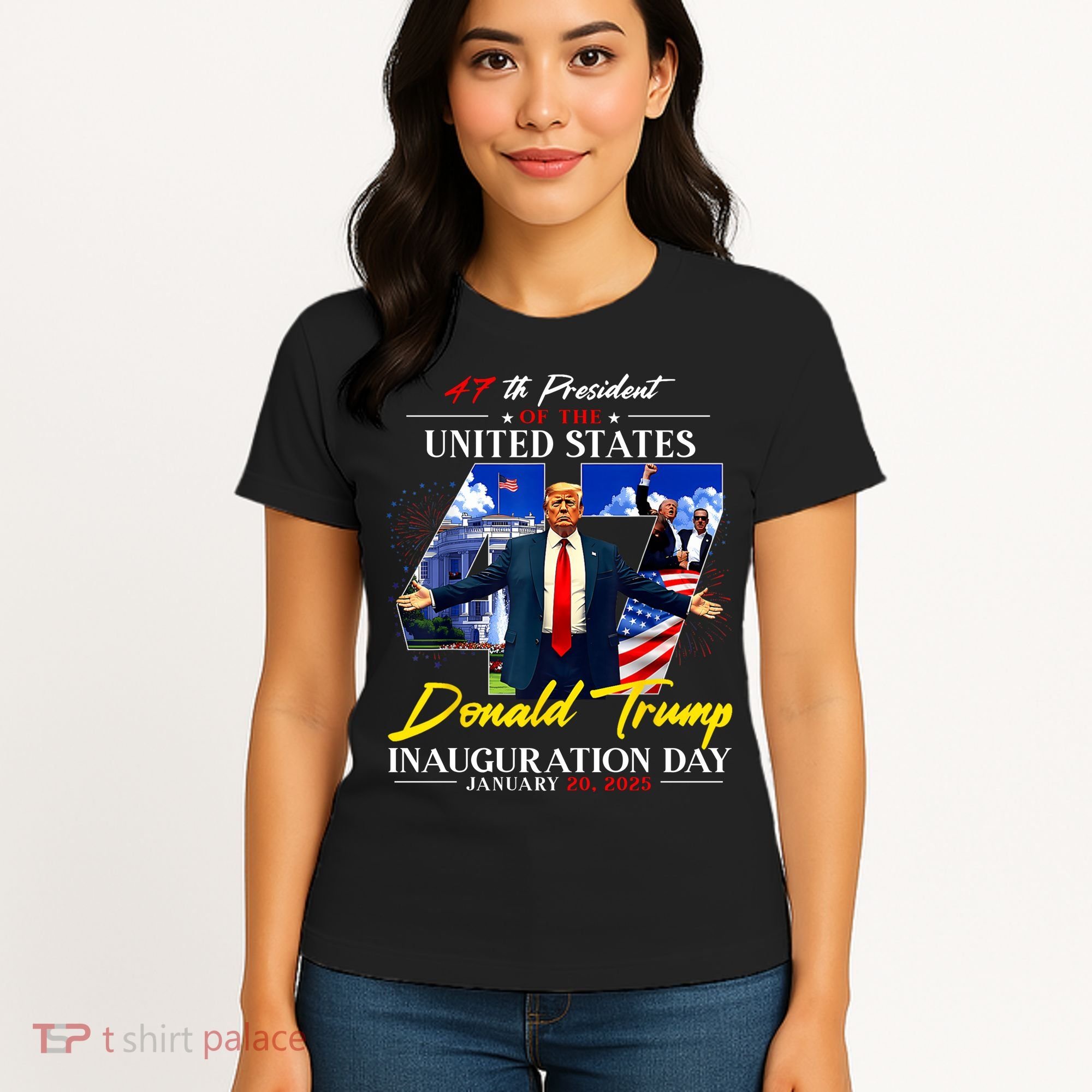 Donald Trump Inauguration Day 2025 47th President Women's T-Shirt