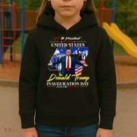 Donald Trump Inauguration Day 2025 47th President Kids Hoodie thumb 3