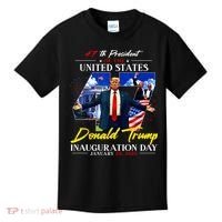 Donald Trump Inauguration Day 2025 47th President Kids T-Shirt thumb 0