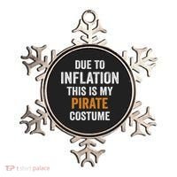 Due To Inflation This Is My Pirate Costume Halloween Ornament thumb 0