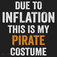 Due To Inflation This Is My Pirate Costume Halloween Golf Towel thumb 3